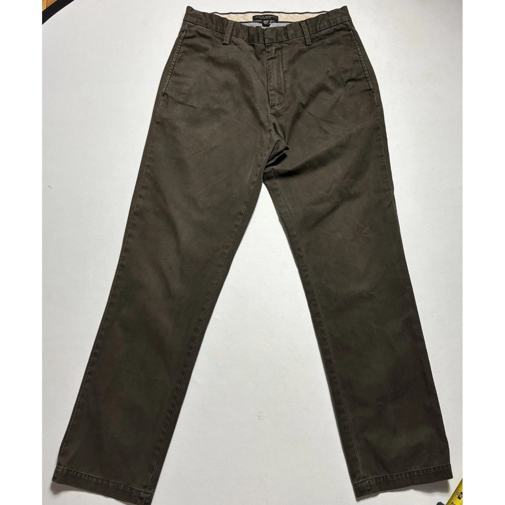 Banana Republic Chino Pants 30x32 Olive Gray Casual Cotton Slim Fit
